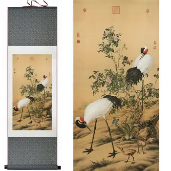 Китайская живопись в виде свитков - роспись по шелку Castiglione декор стен эстетический декор комнаты