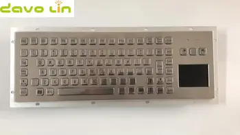 Встроенный монтаж Водонепроницаемых промышленных компьютерных клавиатур Металлическая клавиатура для киоска с сенсорной панелью Мышь