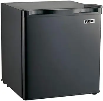 Холодильник объемом 1,6 кубических фута, черный