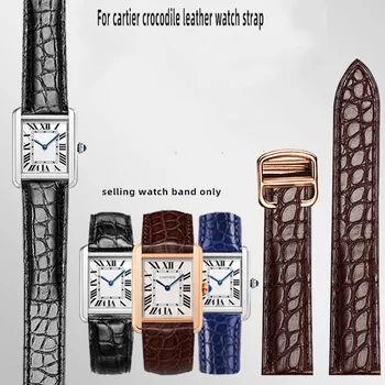 18 мм 20 мм 22 мм Ремешок для часов cartier из крокодиловой кожи ремешок для часов мужской кожаный брелок London calibo цепочка для часов женская