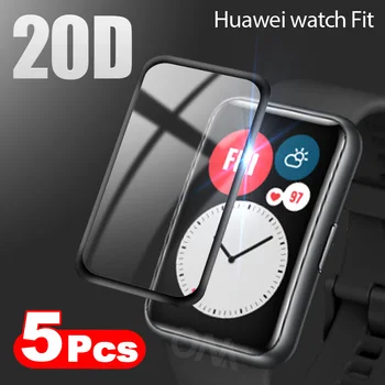 Чехол из мягкой защитной пленки с изогнутым краем 20D для Huawei Watch Fit & Honor Smart Watch ES (не стекло)