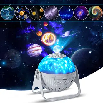 Светодиодные Звездные Ночные Светильники Galaxy Проектор С Вращением На 360 ° Планетарий Звездное Небо Проектор Лампа Для Детской Спальни Декор Комнаты Ночник
