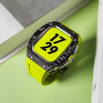 Ремешок для Apple Watch из углеродного волокна 44/45 мм, совместимый с ремешком Apple Watch 8/7/6/5/4/SE Apple watch