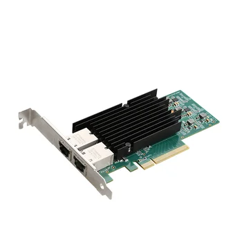 PCIe X8 10G/5G/1G 2 Порта RJ45 Lan Карта RJ45 Сетевой адаптер 10000 М Ethernet Сетевая карта 10 Гбит/с Чипсет Intel X540 Pci-e 8X