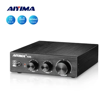 AIYIMA Audio A06 Усилитель Мощности 160Wx2 TDA7498E Sound Amplificador Двухканальный Hi-Fi Стерео Аудио Усилитель Для Пассивного Динамика
