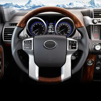 Для Toyota Tacoma 2011 2012 2013 2014 ABS Матовый автомобильный руль, кнопка, рамка, протектор, аксессуары для укладки автомобилей