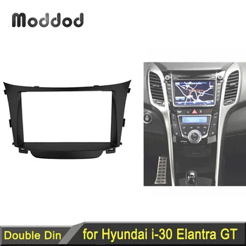 Двойная 2 Din Радио Панель для Hyundai i-30 i30 2011 + Стерео Панель Приборной панели Комплект Для Установки Отделки Лицевой панели DVD Рамка
