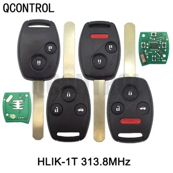 QCONTROL Автомобильный Дистанционный Ключ Костюм для Honda HLIK-1T Accord Element Pilot CR-V HR-V Fit City Jazz Odyssey Fleed 313 МГц