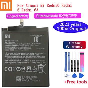 Оригинальный Аккумулятор 2021 года BN37 3000mAh для Xiaomi Redmi 6 Redmi6 Redmi 6A, Высококачественные Сменные Батареи для телефона + Бесплатные инструменты