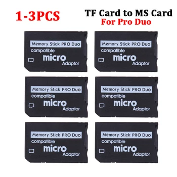 1-3шт Mini Memory Stick Pro Duo Card Reader Новый Адаптер Micro SD TF для MS Card Поддерживает Доступ к 2 ГБ Памяти SD-карты + 16 ГБ TF-карты