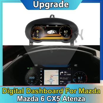 Автомобильный ЖК-Цифровой Кластер Virtual Cockpit SpeedMeter Dash Для Mazda 6 CX5 Atenza 2017-2021 Панель Приборного Экрана