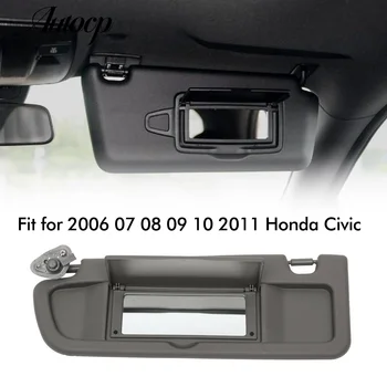 Новый Левый солнцезащитный козырек для водителя Темно-серого цвета Подходит для 2006-2011 Honda Civic 83280-SNA-A01ZB 83280SNAA01ZB