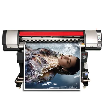 Оптовая продажа Xp600 I3200 1,8 М Экосольвентный принтер Баннер Холст Винил Широкоформатный Струйный Плоттер Печатная машина