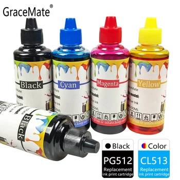 GraceMate PG512 CL513 Чернила для принтера Заправка Чернилами Замена Бутылки Для Canon Pixma MP230 MP250 MP240 MP270 MP480 IP2700 IP2702