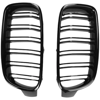 4 Пары Глянцевых черных Радиаторных решеток для BMW 3-Series F30 F31 F35 2012-2017 Автомобильный Стайлинг
