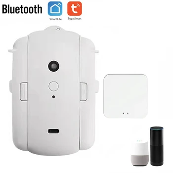 Tuya Smart Automatic Curtain Opener Gateway Bluetooth Track Curtains Switch Robot Remote Control Для Alexa Google Home