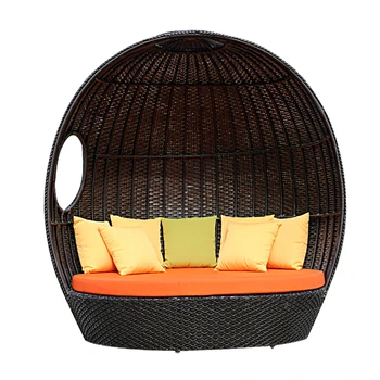 Индивидуальный открытый ротанговый диван-кресло для отдыха птичье гнездо кровать балкон большая круглая кровать солнечная комната кресло для отдыха вилла ротанговый диван