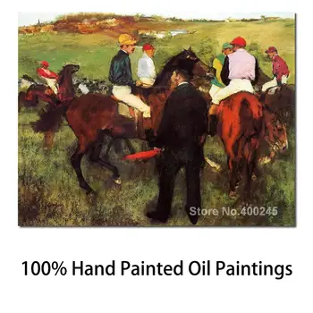 Картины Эдгара Дега со скаковыми лошадьми, Портретное искусство, Высококачественная ручная роспись