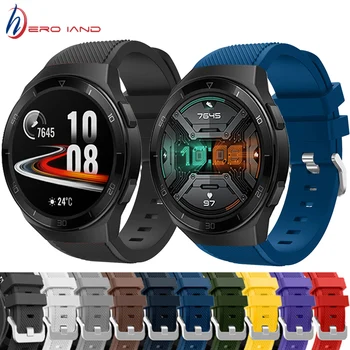 22 мм Силиконовый ремешок на запястье для huawei Watch GT 2e Smart Watch Band Браслет Для huawei GT2e GT 2 46 мм Ремешки Correa