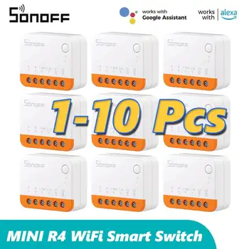 1-10 шт. SONOFF MINI R4 WiFi Smart Switch 2 Способа Управления Экстремальным реле 
