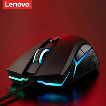 Lenovo Mouse HEADSHQT, Деловая Офисная Проводная мышь, Домашняя Игровая Мышь Для геймеров, аксессуары для ноутбуков, оригинальные, Рекомендуем Лучшие