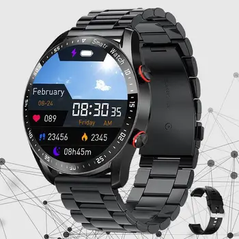 Умные часы Ultimate с технологией ECG + PPG и деловым ремешком из нержавеющей стали - идеальное сочетание стиля и монитора здоровья