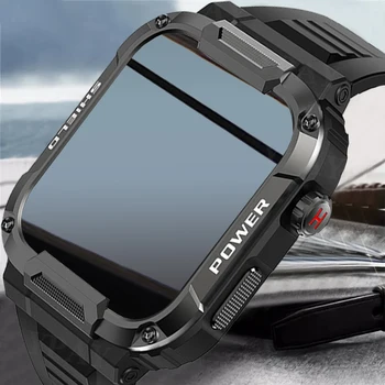 Военные умные спортивные часы IP68 Водонепроницаемый искусственный интеллект Голосовой вызов Bluetooth смарт-часы для мужских спортивных часов 2023