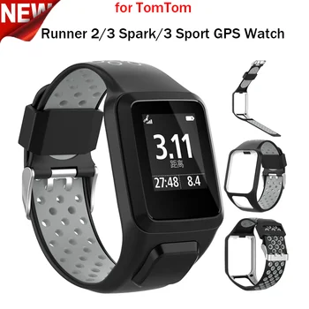 Сменный силиконовый ремешок для часов TomTom Runner 2 3 Spark 3 Adventurer Golfer 2 Spark Cardio GPS Спортивный смарт-браслет