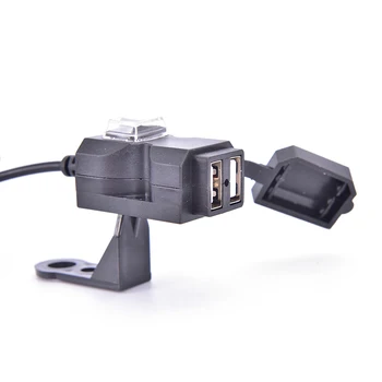 1 шт. универсальное USB-зарядное устройство для мотоцикла, водонепроницаемый адаптер питания 12 В, зарядка для телефона