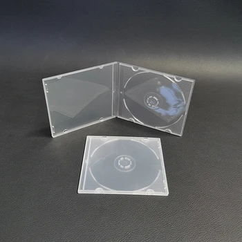 Коробка для компакт-дисков 1Шт 8 см, Прозрачный Полипропиленовый Ультратонкий Стандартный Квадратный Футляр для DVD, 3-дюймовая Упаковка для компакт-дисков, Портативная Цельная Коробка Для хранения компакт-дисков