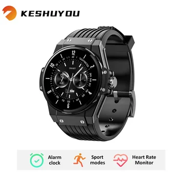 Мужские Смарт-часы KESHUYOU G9 с полным круглым экраном, пульсометром, Модным напоминанием о погоде, умными часами для Android iOS