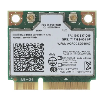 831D Мини PCIE WIFI Wlan адаптер 7260HMW для nb WiFi карты 717382-001 двухдиапазонный 300 Мбит/с