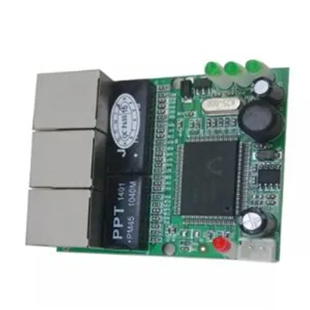 OEM switch mini 3 port ethernet switch 10/100 Мбит/с сетевой коммутатор rj45 концентратор pcb модульная плата для системной интеграции