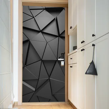 Имитация 3D эффекта дверная паста холодильная паста настенная паста спальня гостиная украшение дверная наклейка дверные обои