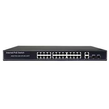 Полный Гигабитный сетевой коммутатор Ethernet с 24 портами POE и 4 портами Sfp для Ap видеонаблюдения