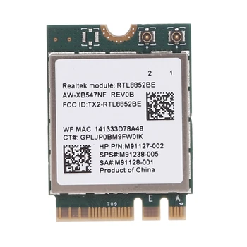 896F Беспроводная карта Wifi6 AW-XB547NF RTL8852BE M91238-005 M91128-001 1800 Мбит/с BT5.2 Двухдиапазонный сетевой адаптер беспроводной карты M2